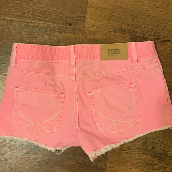 Victoria’s Secret pink cut off shorts - Picture 2 of 3